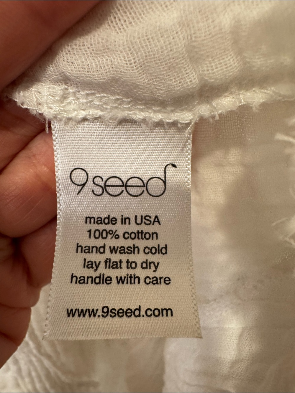 9seed Antibes Dress in White Gauze Beach Cover-Up Tunic Sz SP - Picture 9 of 9